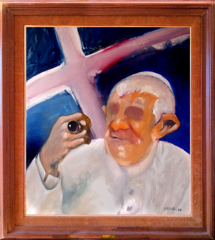 Obispo Onano, 64 x 34 cm, leo sobre lienzo, 2007, Abb Nozal